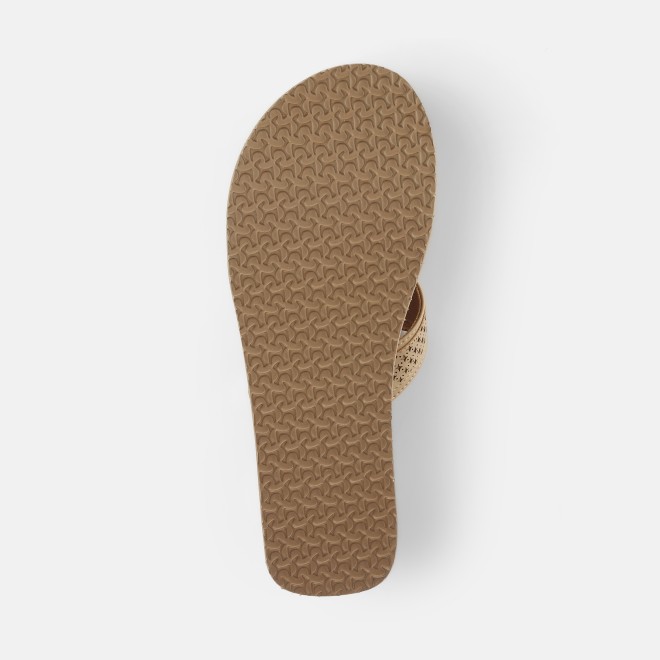 Mochi Women Beige Casual Slippers (SKU: 32-1351-20-36)