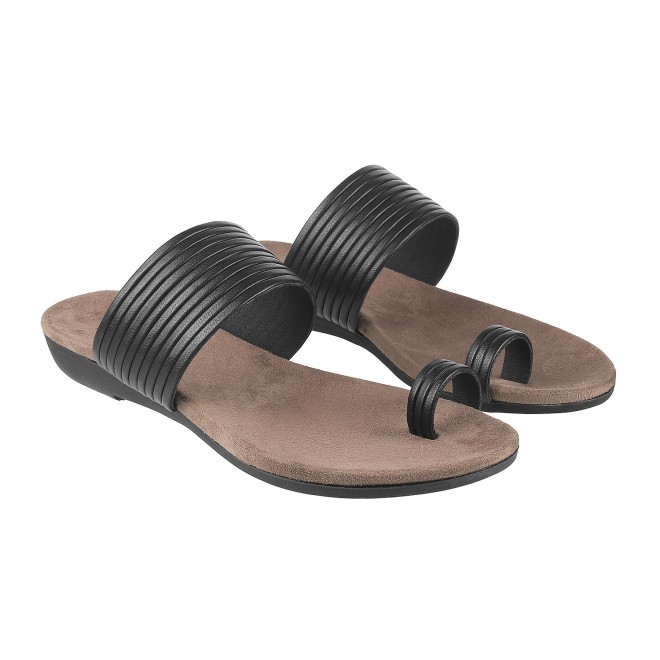 Mochi Women Black Casual Slip Ons