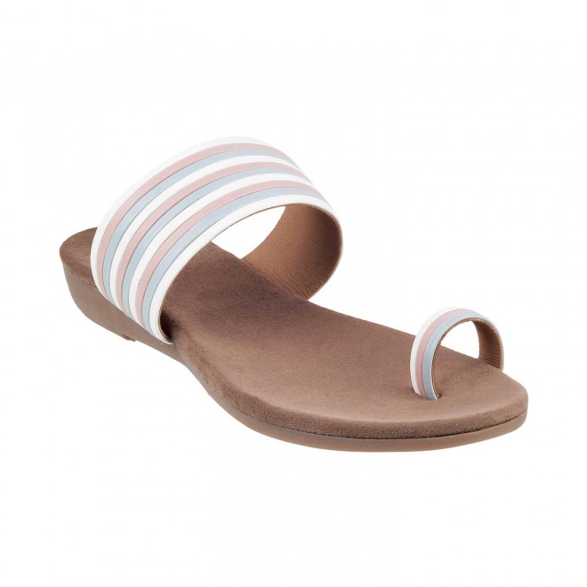 Mochi Women White-Multi Casual Slip Ons (SKU: 32-1359-76-36)