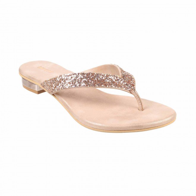 Mochi Women Rose-Gold Casual Slippers (SKU: 32-1369-52-36)