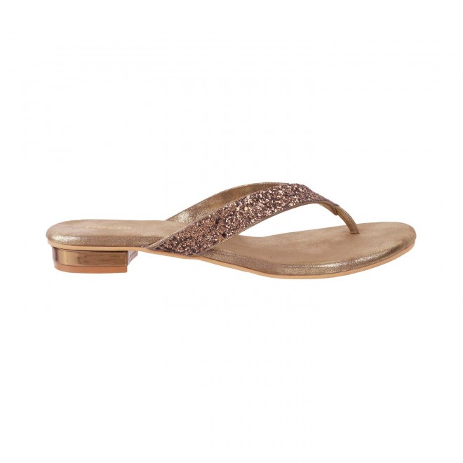 Mochi Women Antique-Gold Casual Slippers (SKU: 32-1369-28-36)