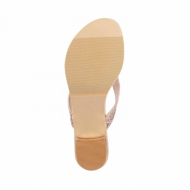 Mochi Women Rose-Gold Casual Slippers (SKU: 32-1369-52-36)
