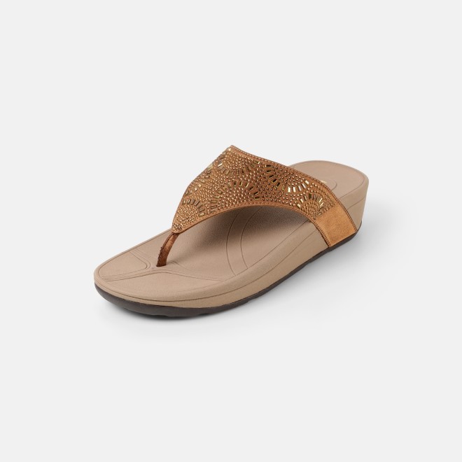 Mochi Women Antic-gold Casual Slippers (SKU: 32-1380-28-36)