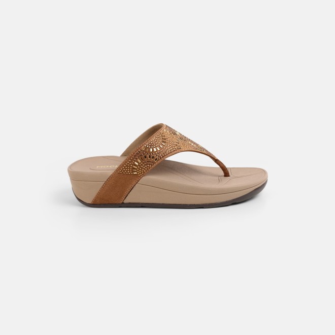 Mochi Women Antic-gold Casual Slippers (SKU: 32-1380-28-36)