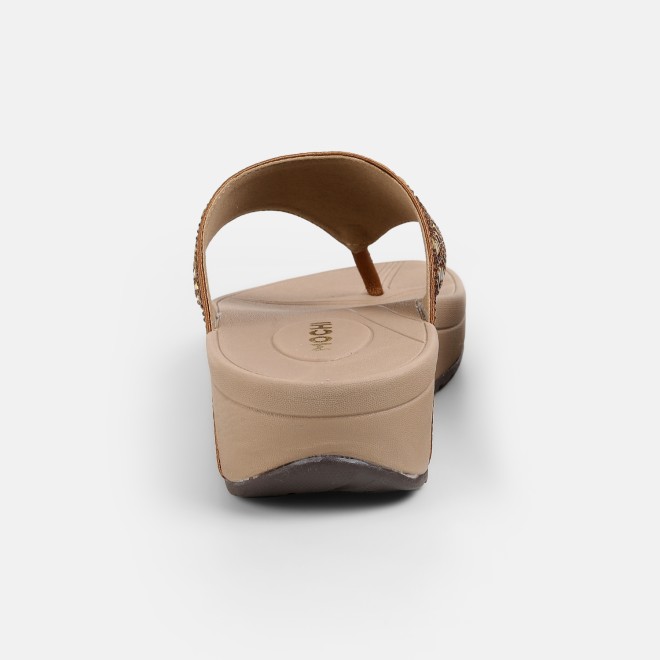Mochi Women Antic-gold Casual Slippers (SKU: 32-1380-28-36)