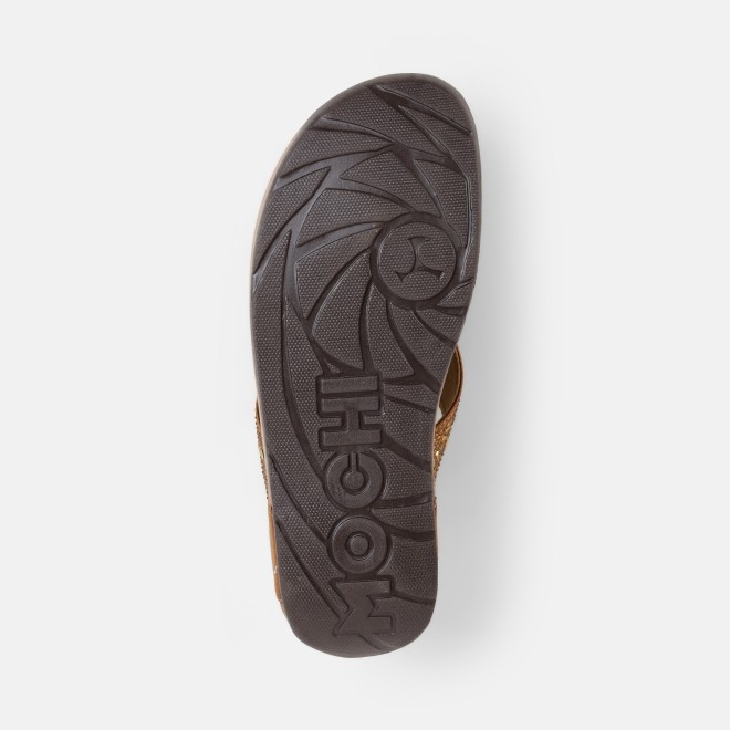 Mochi Women Antic-gold Casual Slippers (SKU: 32-1380-28-36)