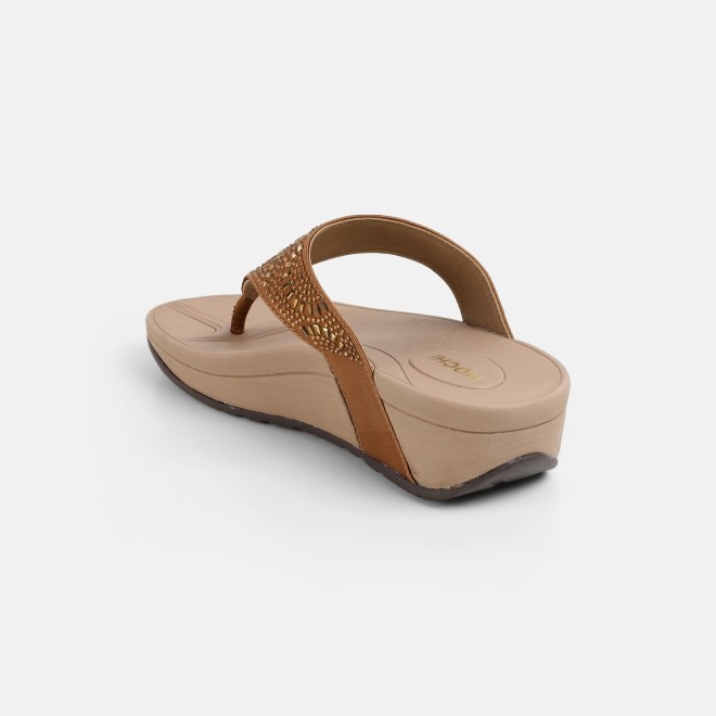 Mochi Women Antic-gold Casual Slippers (SKU: 32-1380-28-36)