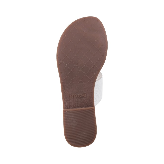 Mochi Women White Casual Slip Ons (SKU: 32-1383-16-36)