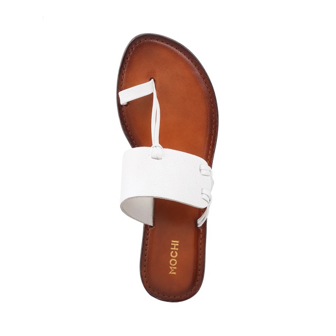 Mochi Women White Casual Slip Ons (SKU: 32-1383-16-36)
