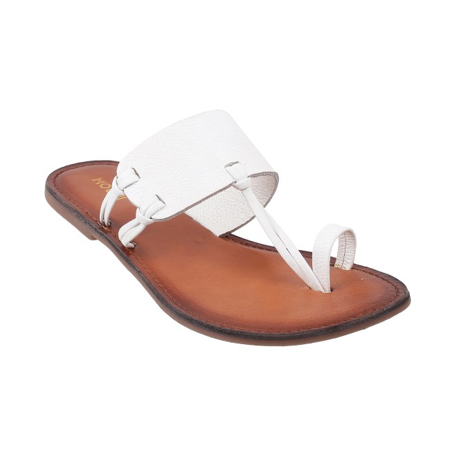 Mochi Women White Casual Slip Ons