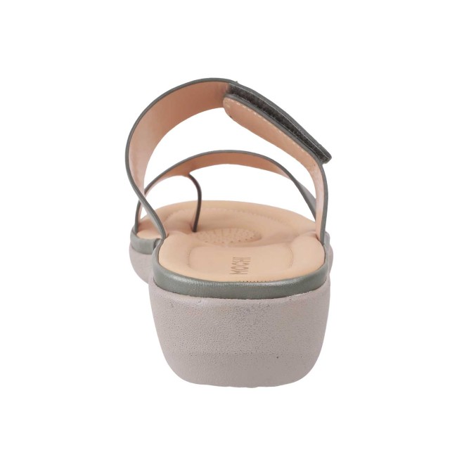 Mochi Women Green Casual Slip Ons (SKU: 32-1386-21-36)