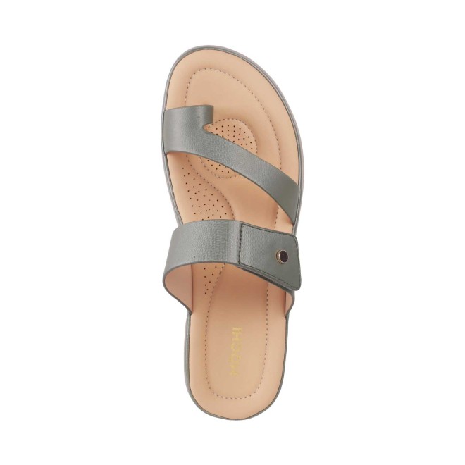 Mochi Women Green Casual Slip Ons (SKU: 32-1386-21-36)