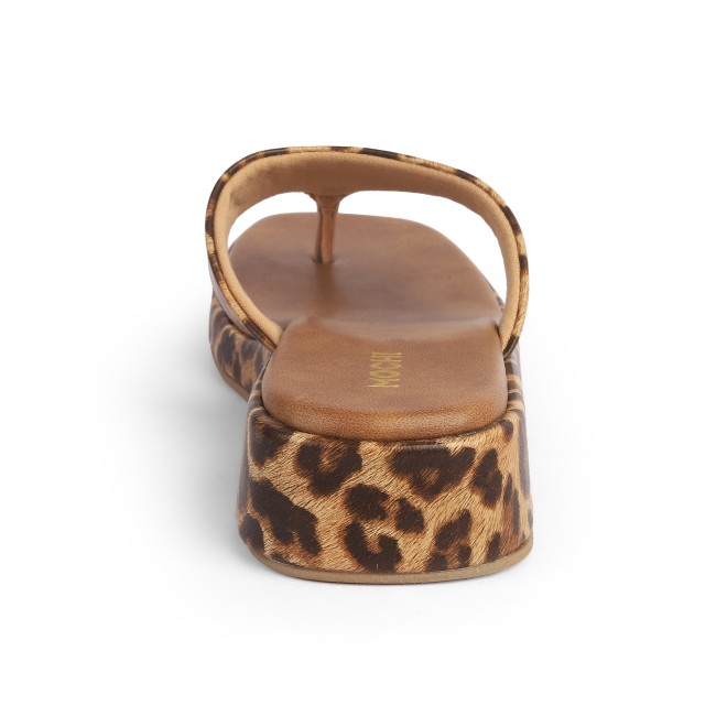 Mochi Women Tan Casual Slippers (SKU: 32-1407-23-37)