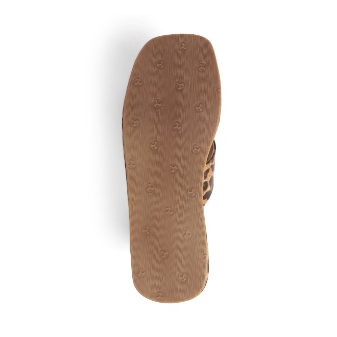 Mochi Women Tan Casual Slippers (SKU: 32-1407-23-37)