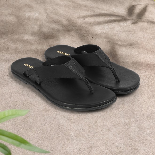 Mochi Women Black Casual Slippers