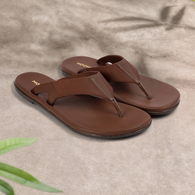Mochi Women Brown Casual Slippers