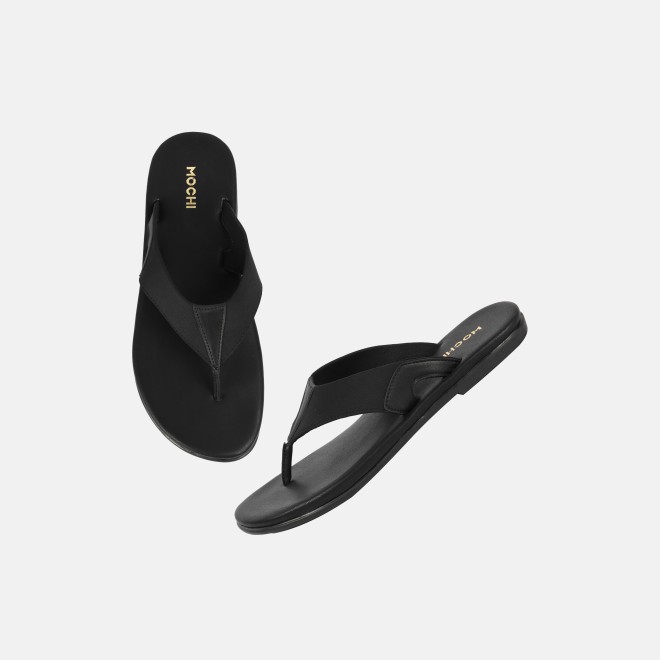 Mochi Women Black Casual Slippers (SKU: 32-1416-11-36)