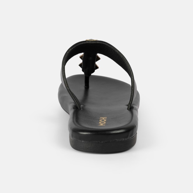 Mochi Women Black Ethnic Slippers (SKU: 32-1461-11-36)