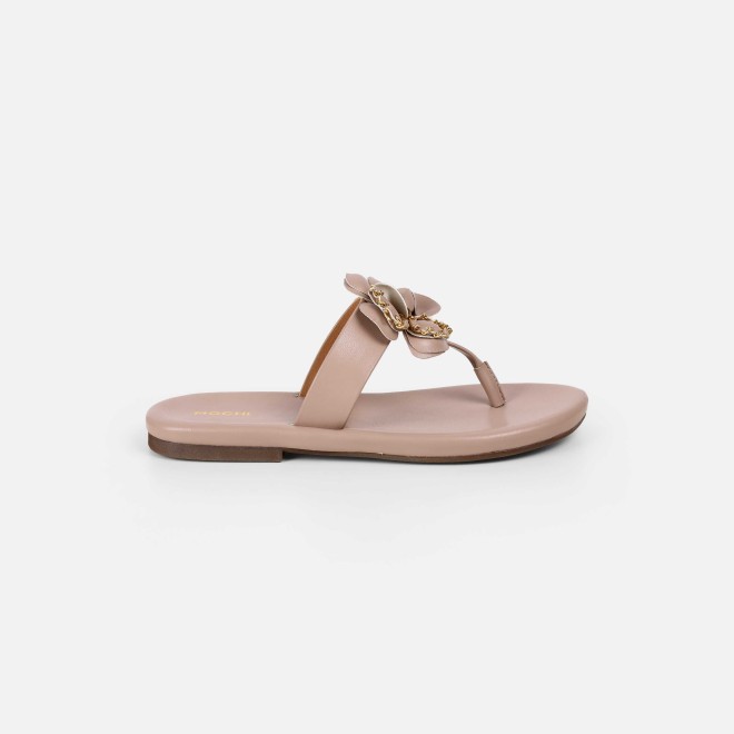 Mochi Women Rose-gold Casual Slippers (SKU: 32-1462-52-37)