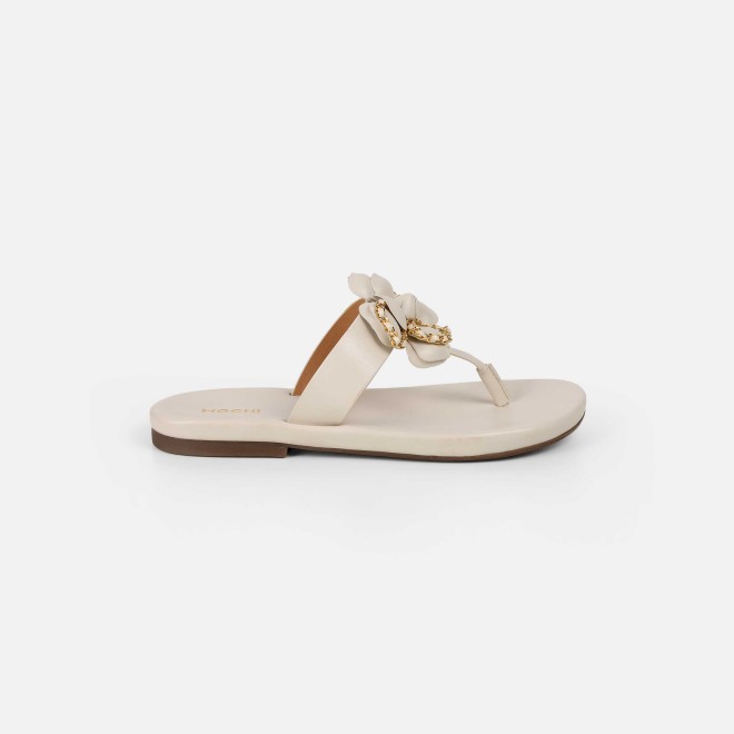 Mochi Women Off-white Casual Slippers (SKU: 32-1462-66-36)