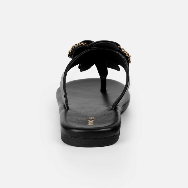 Mochi Women Black Casual Slippers (SKU: 32-1462-11-36)