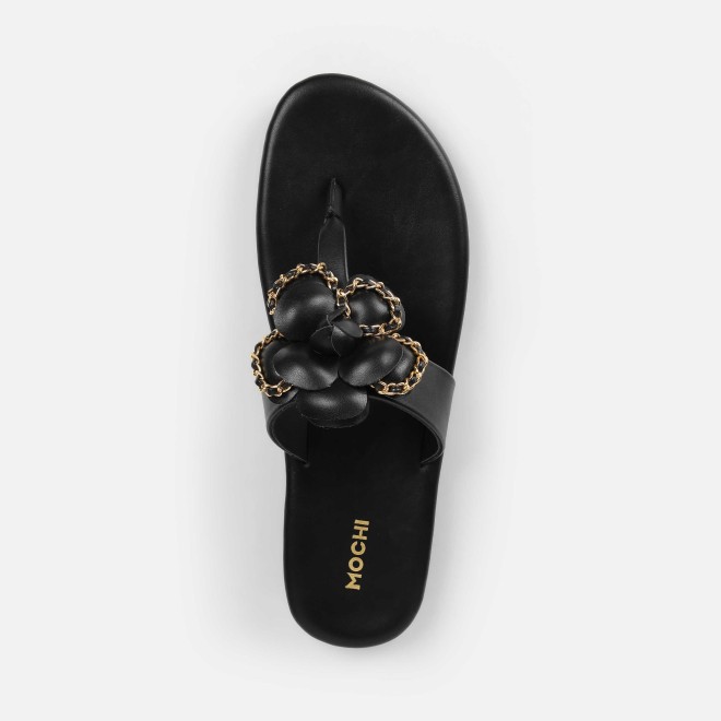 Mochi Women Black Casual Slippers (SKU: 32-1462-11-36)
