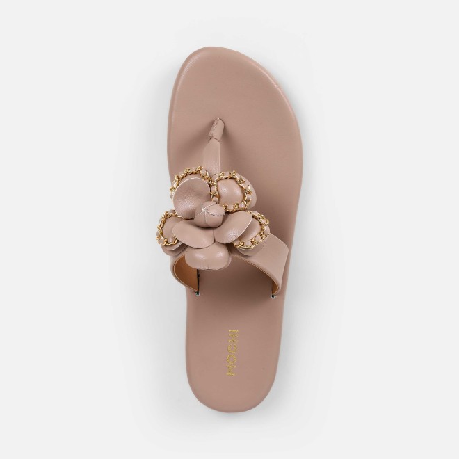 Mochi Women Rose-gold Casual Slippers (SKU: 32-1462-52-37)