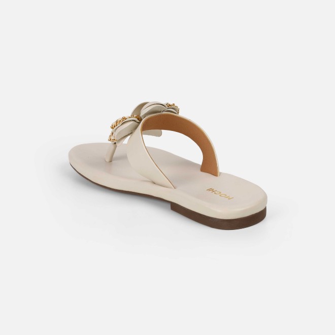 Mochi Women Off-white Casual Slippers (SKU: 32-1462-66-36)