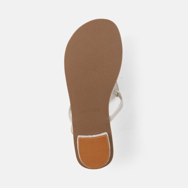Mochi Women White Ethnic Slippers (SKU: 32-1465-16-36)