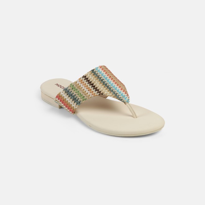 Mochi Women Off-white Casual Slippers (SKU: 32-1470-66-36)