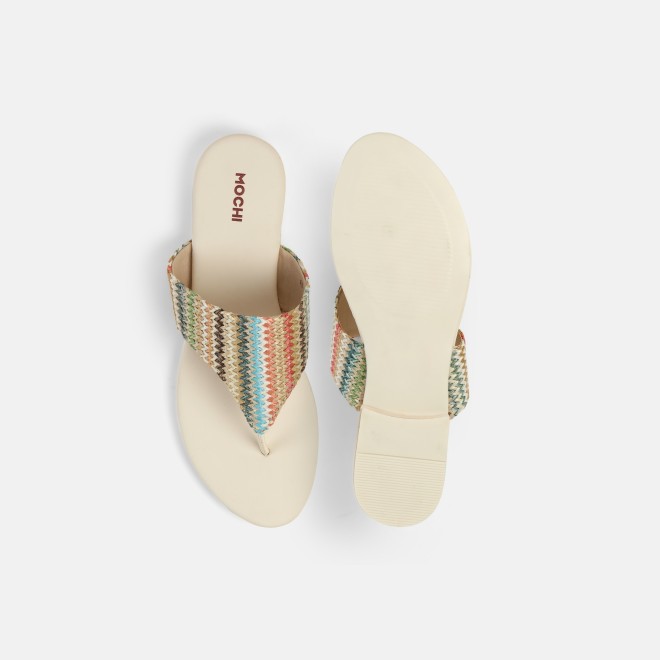 Mochi Women Off-white Casual Slippers (SKU: 32-1470-66-36)