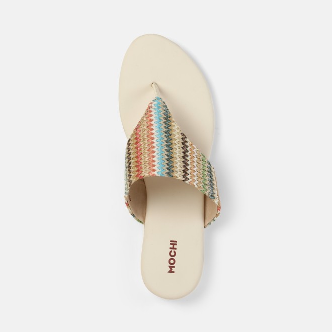 Mochi Women Off-white Casual Slippers (SKU: 32-1470-66-36)