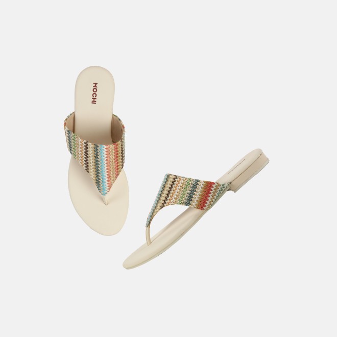 Mochi Women Off-white Casual Slippers (SKU: 32-1470-66-36)
