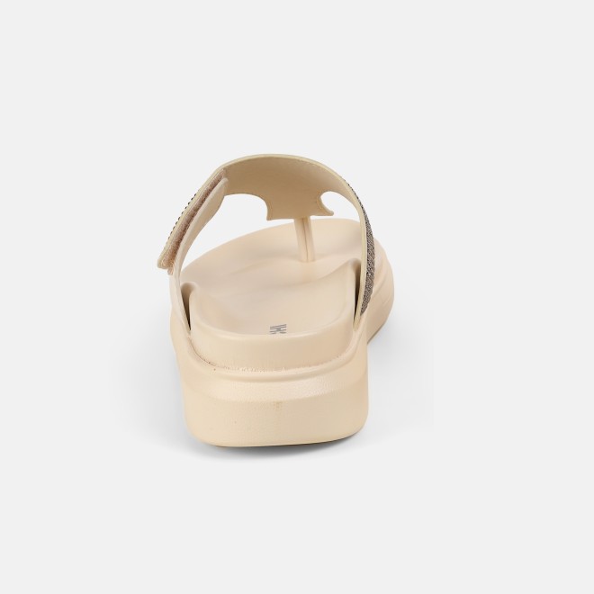 Mochi Women Beige Casual Slippers (SKU: 32-1473-20-36)