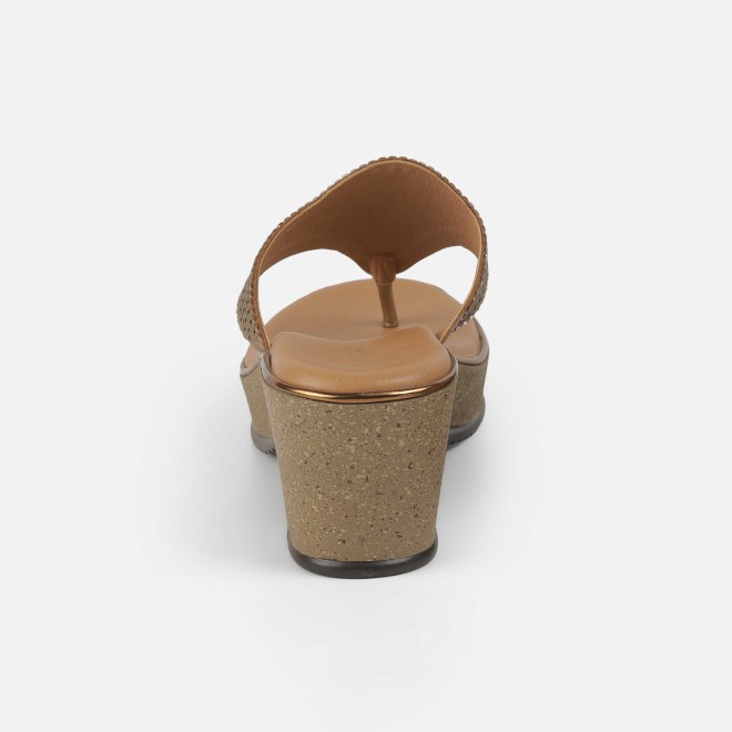 Mochi Women Antic-gold Casual Slip Ons (SKU: 32-1474-28-36)