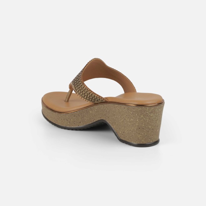 Mochi Women Antic-gold Casual Slip Ons (SKU: 32-1474-28-36)