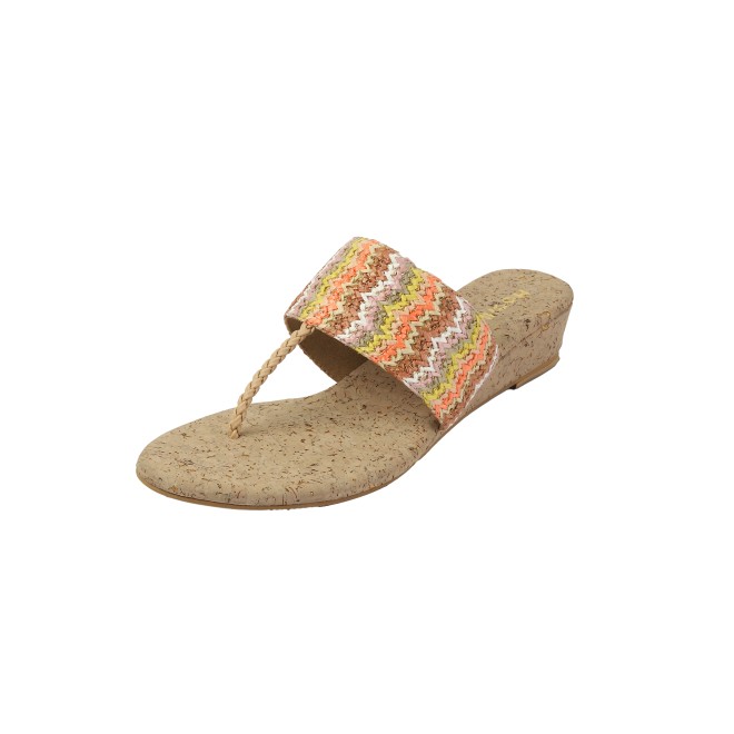 Mochi Women Beige-multi Casual Slip Ons (SKU: 32-1475-63-36)