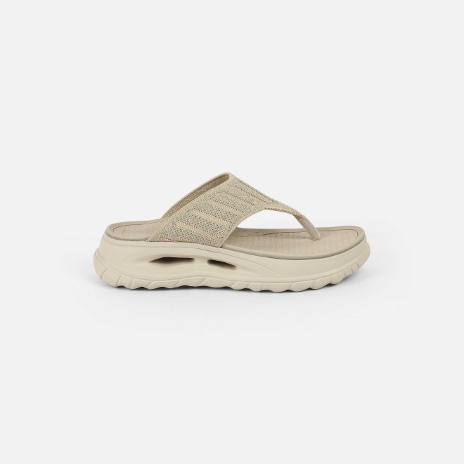 Mochi Women Beige Casual Slippers (SKU: 32-1477-20-36)