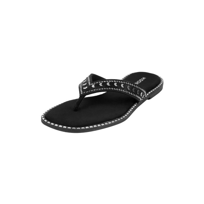 Mochi Women Black Casual Slippers (SKU: 32-1485-11-36)