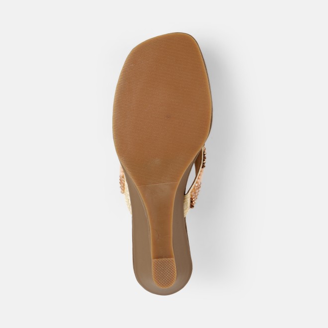 Mochi Women Beige-multi Ethnic Slip Ons (SKU: 32-1486-63-36)