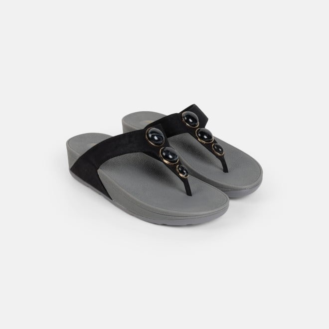Mochi Women Black Casual Slippers (SKU: 32-1502-11-36)