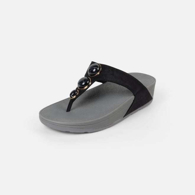 Mochi Women Black Casual Slippers (SKU: 32-1502-11-36)