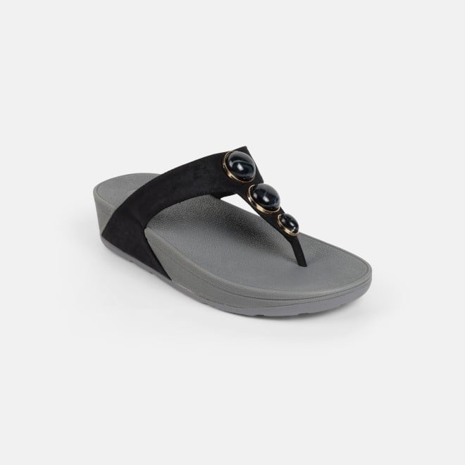 Mochi Women Black Casual Slippers (SKU: 32-1502-11-36)