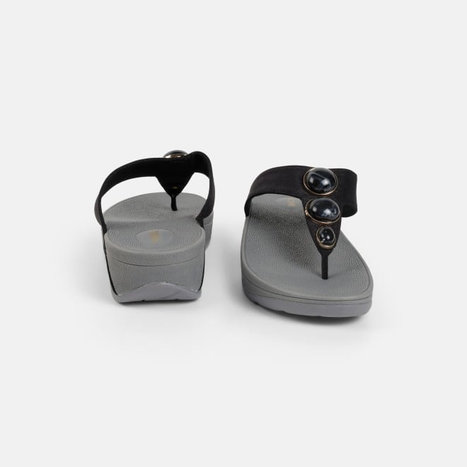 Mochi Women Black Casual Slippers (SKU: 32-1502-11-36)