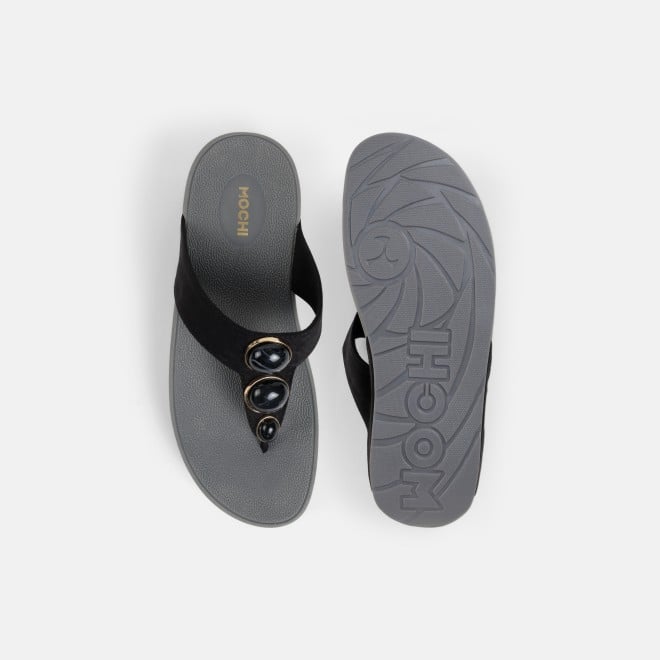 Mochi Women Black Casual Slippers (SKU: 32-1502-11-36)