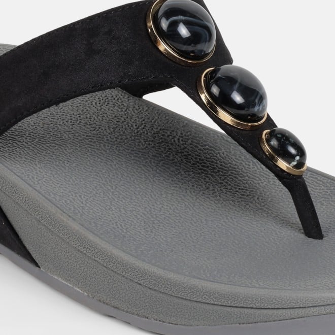 Mochi Women Black Casual Slippers (SKU: 32-1502-11-36)