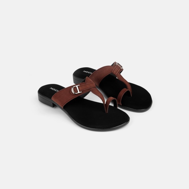 Mochi Women Brown Casual Slippers (SKU: 32-1503-12-36)