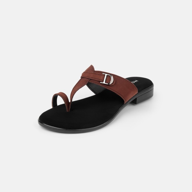 Mochi Women Brown Casual Slippers (SKU: 32-1503-12-36)