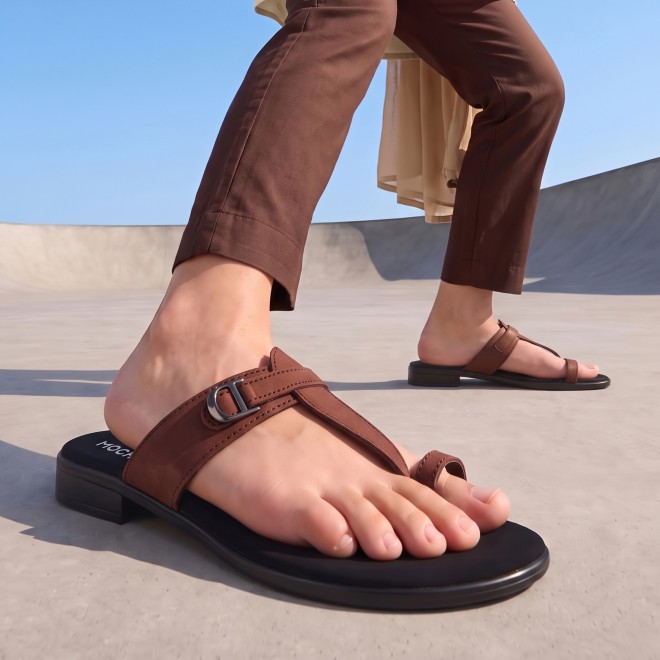 Mochi Women Brown Casual Slippers (SKU: 32-1503-12-36)