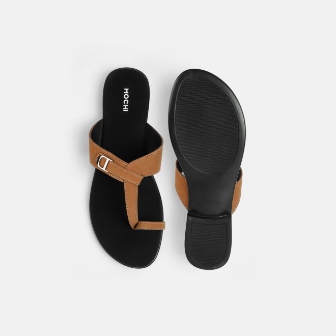 Mochi Women Beige Casual Slippers (SKU: 32-1503-20-36)